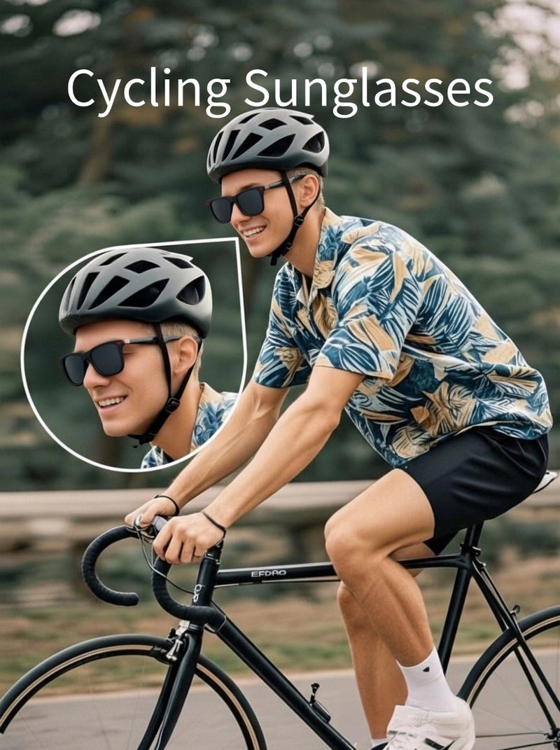 POLICE Men's Cycling Sunglasses Men's Sunglasses High-end Sunglasses Black Frame with Grey Lenses UV Lenses - Image 2